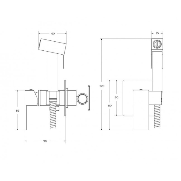 Гигиенический набор CEZARES SLIDER-DIF-NOP